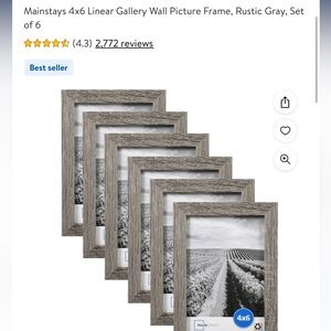 4 by 6 frames (6 in a set)